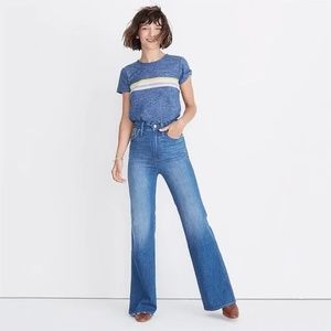 Madewell 11" High Rise Flare Jeans Size 25